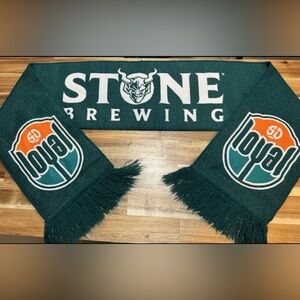 San Diego Loyal SC Soccer Club Stone Brewing Scarf Green Fringe